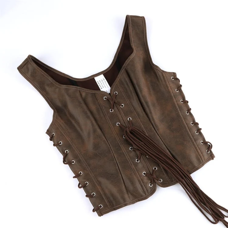 Gothic-Retro-Schnürkorsett für Damen mit Überbrustumfang