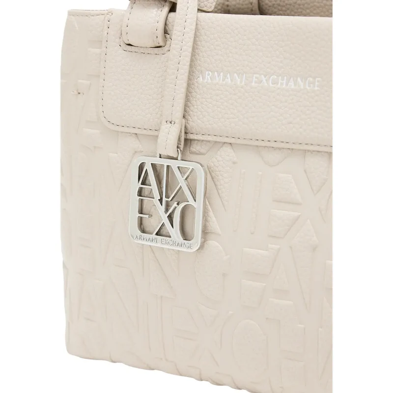 Armani Exchange Damenhandtasche Beige Polyester 24x17x13cm