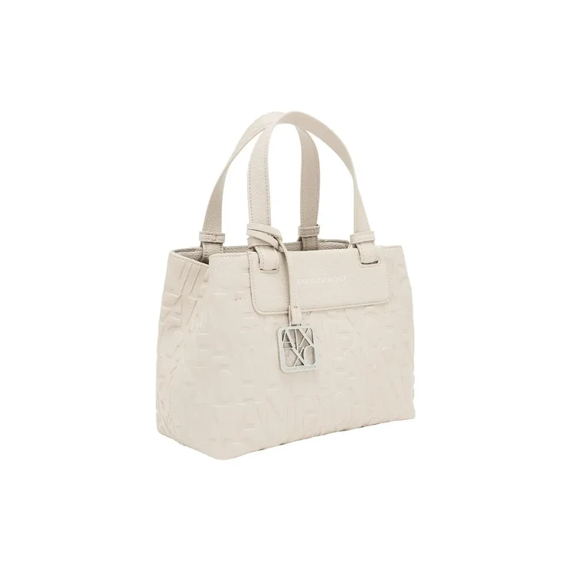 Armani Exchange Damenhandtasche Beige Polyester 24x17x13cm