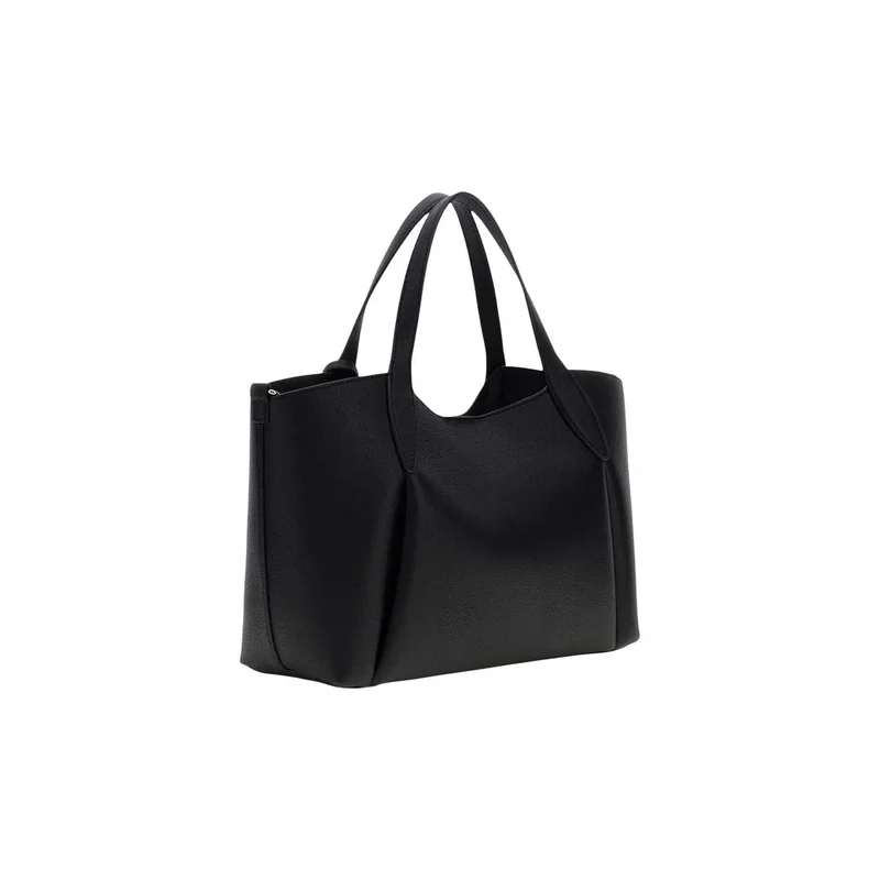 Guess Schwarze Damen-Tragetasche aus Kunstleder, 35 x 25 x 12 cm