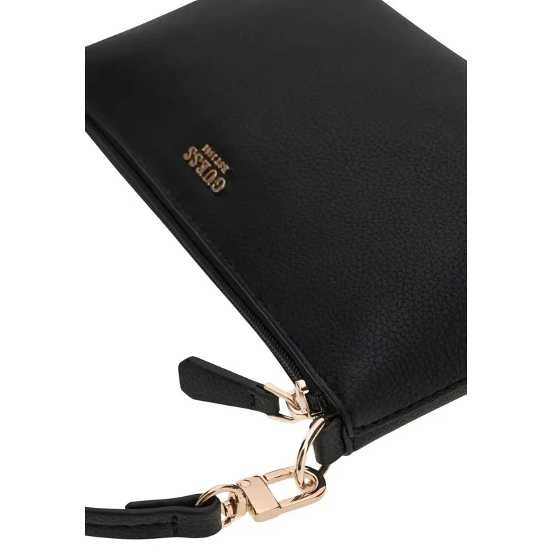 Guess Schwarze Damen-Tragetasche aus Kunstleder, 35 x 25 x 12 cm