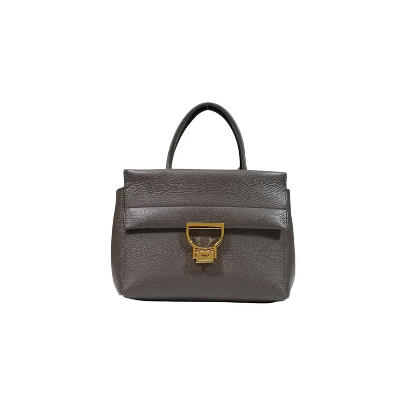 Coccinelle Schwarze Damen-Ledertasche Arlettis 24 cm