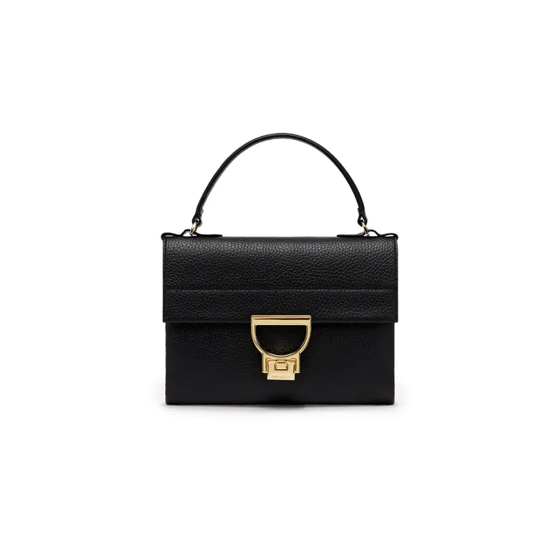 Coccinelle Schwarze Damen-Ledertasche Arlettis 24 cm