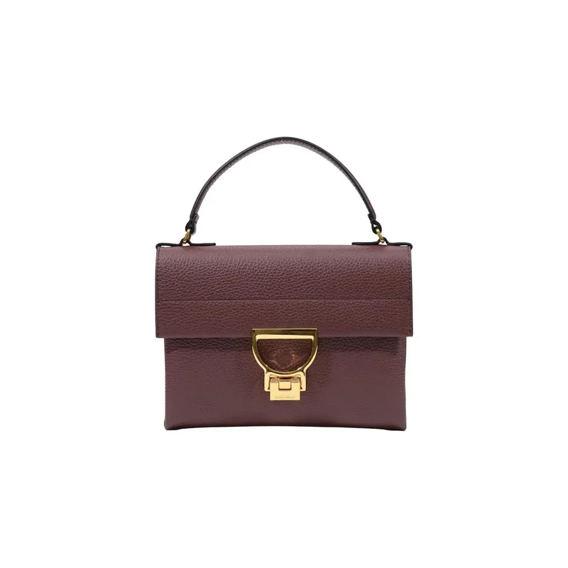 Coccinelle Schwarze Damen-Ledertasche Arlettis 24 cm
