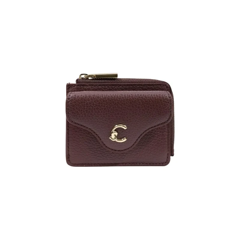 Coccinelle Schwarze Damen-Ledertasche mit Reißverschlusstaschen, B 10 x H 8,5