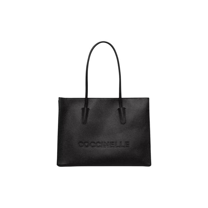 Coccinelle Schwarze Damen-Ledertasche, B40,5