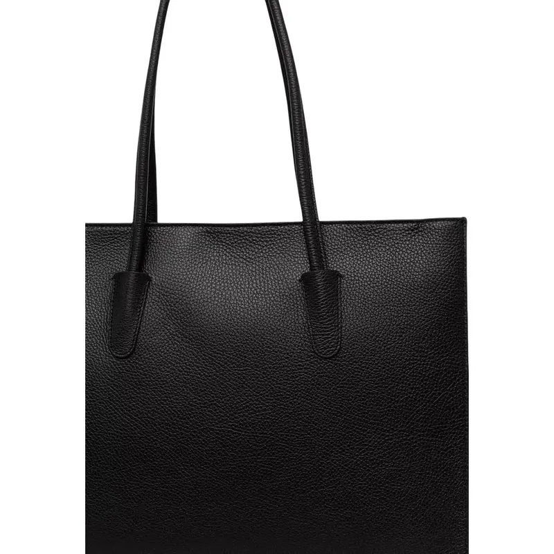 Coccinelle Schwarze Damen-Ledertasche, B40,5