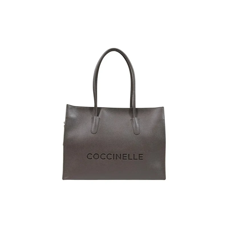 Coccinelle Schwarze Damen-Ledertasche, B40,5