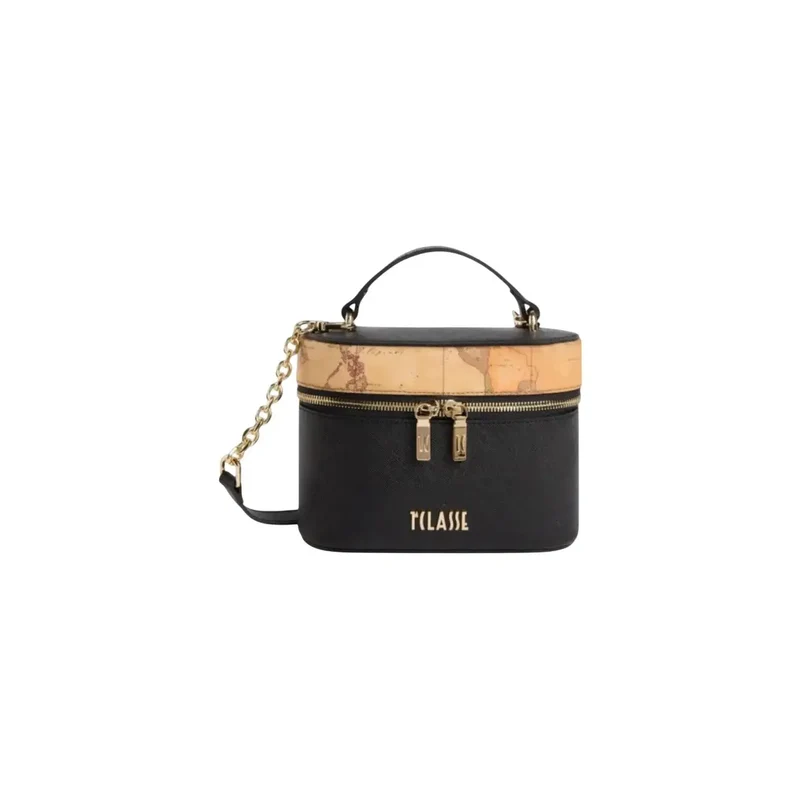 Alviero Martini Damenhandtasche, schwarz, PVC, 20 cm