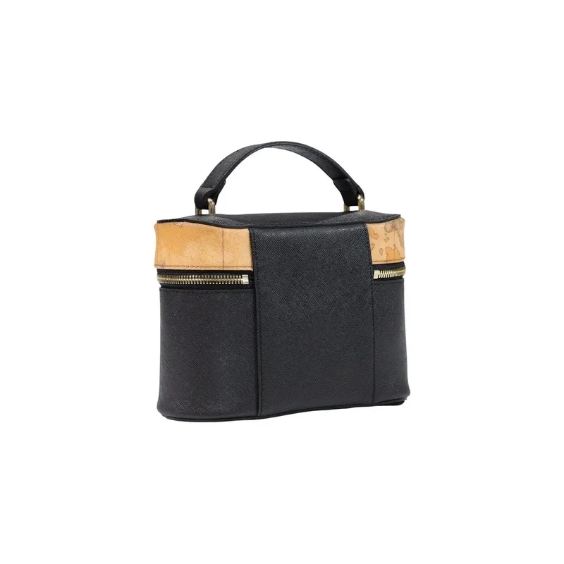 Alviero Martini Damenhandtasche, schwarz, PVC, 20 cm