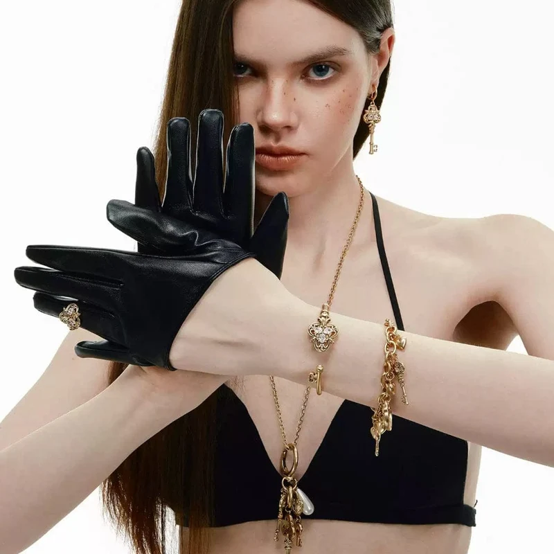 Grunge-Herz-Schlüsselschloss-Armband für Damen