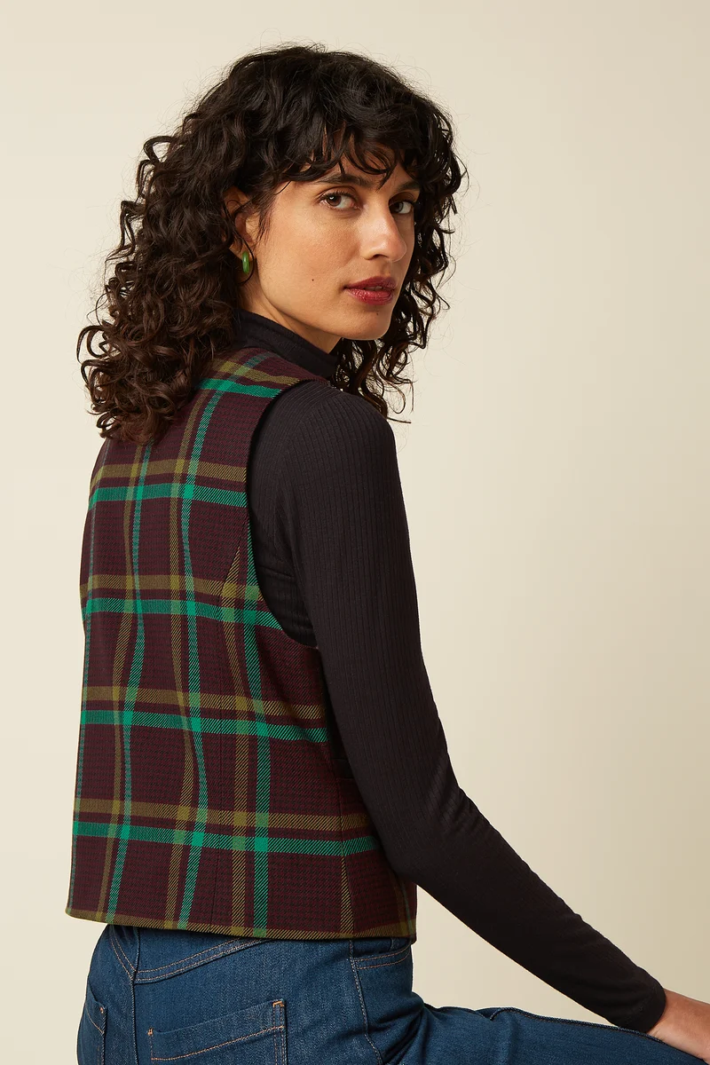 Cissy Gilet Vera Check