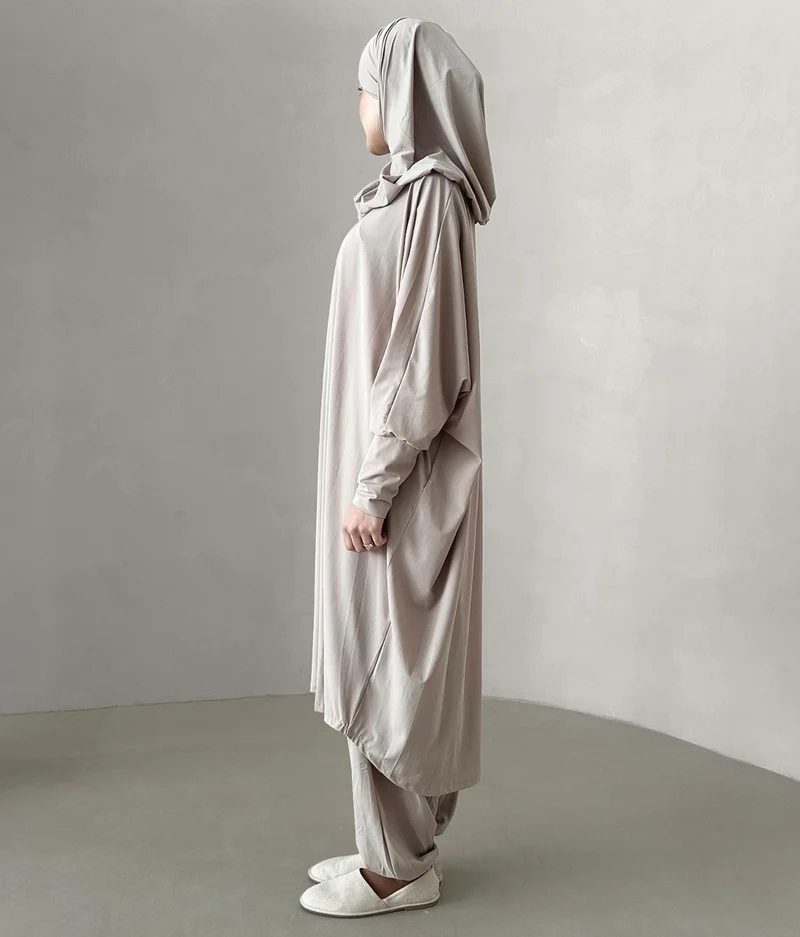 3-Lagen Burkini Oversize - Creme