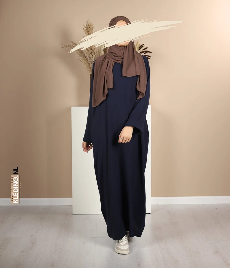 Noora Kimono Abaya – Marineblau