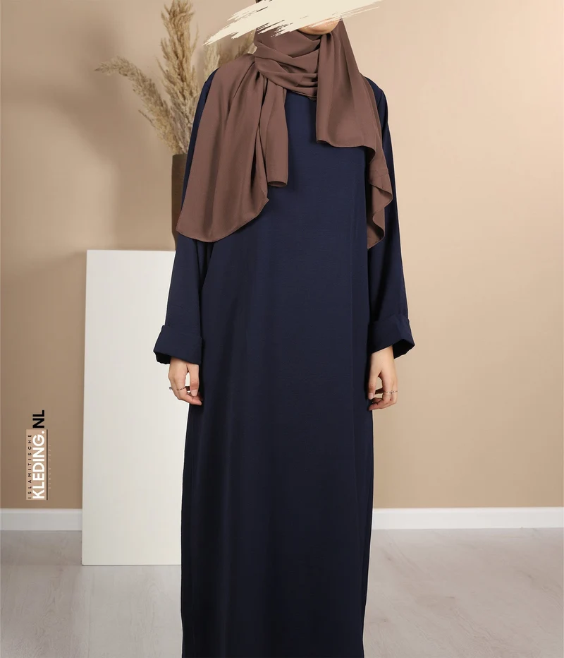 Noora Kimono Abaya – Marineblau