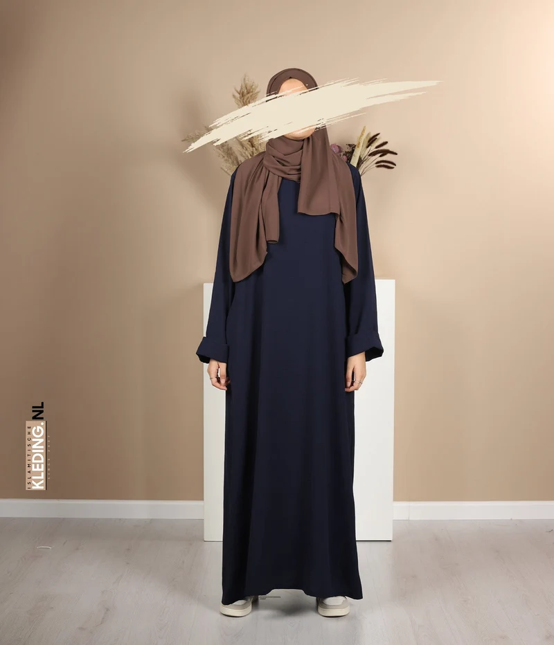 Noora Kimono Abaya – Marineblau