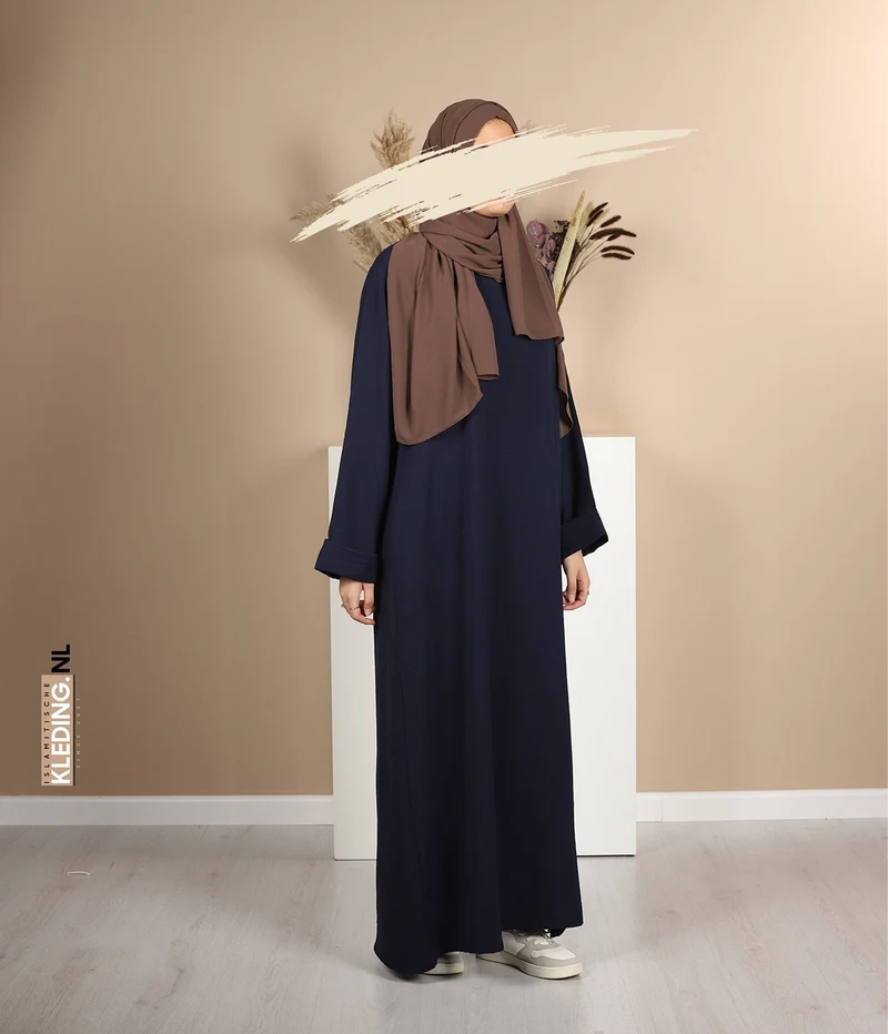 Noora Kimono Abaya – Marineblau