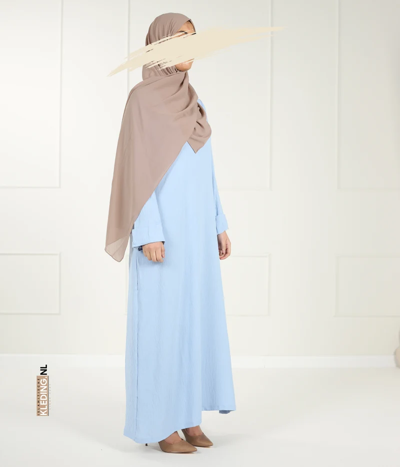 Noora Kimono Abaya – Babyblau