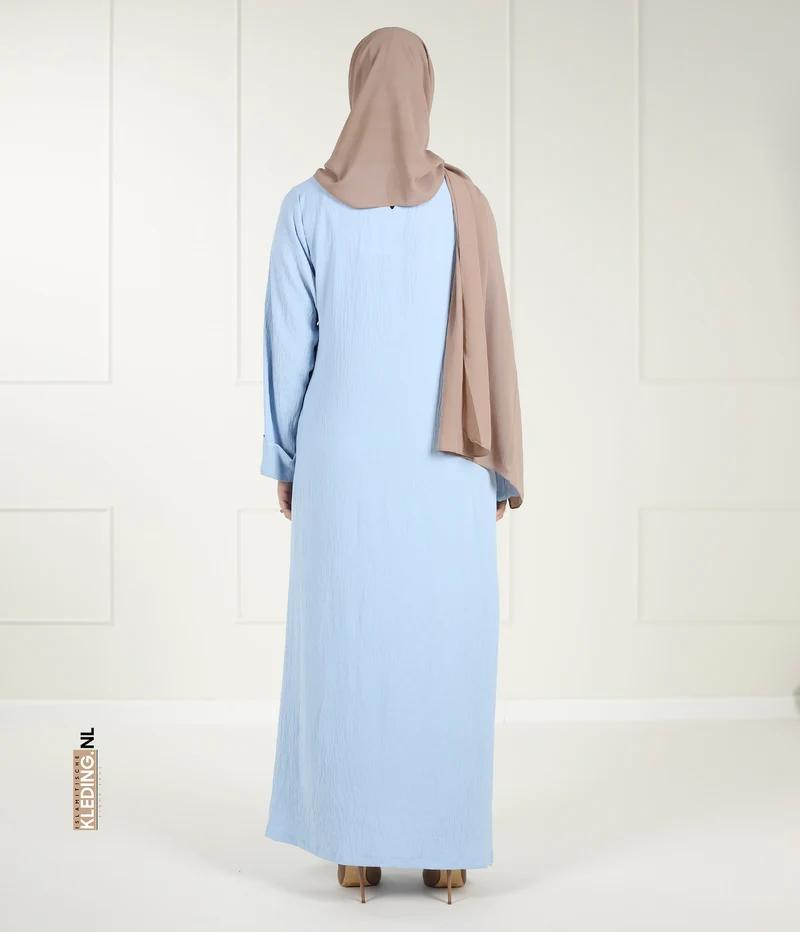 Noora Kimono Abaya – Babyblau