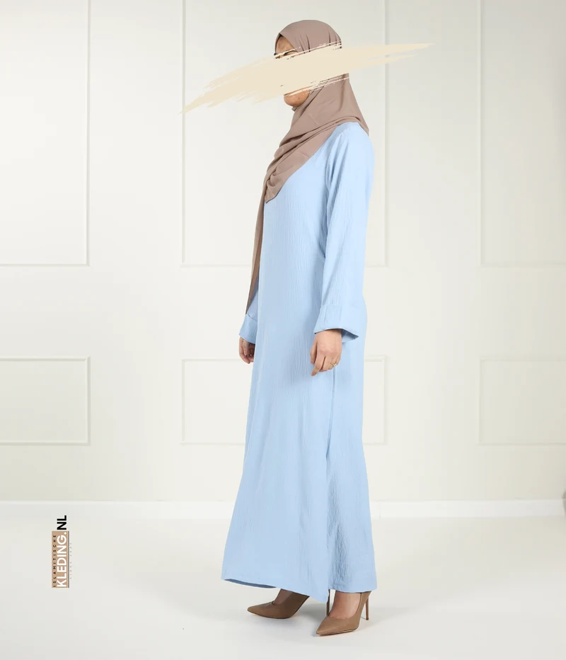 Noora Kimono Abaya – Babyblau