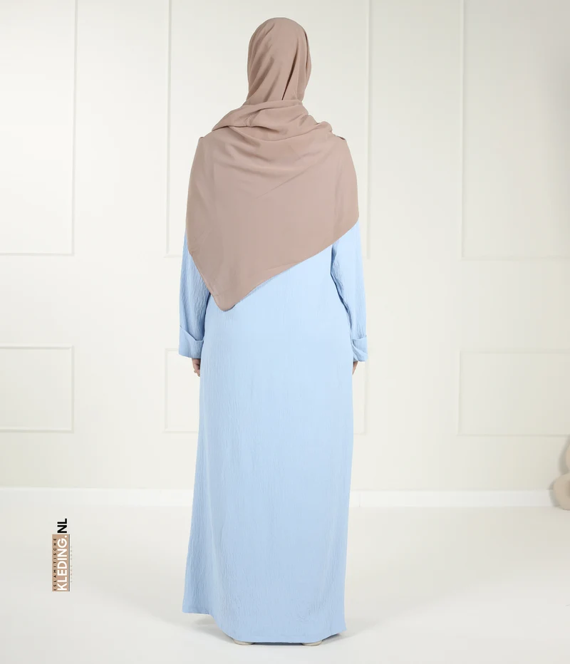 Noora Kimono Abaya – Babyblau