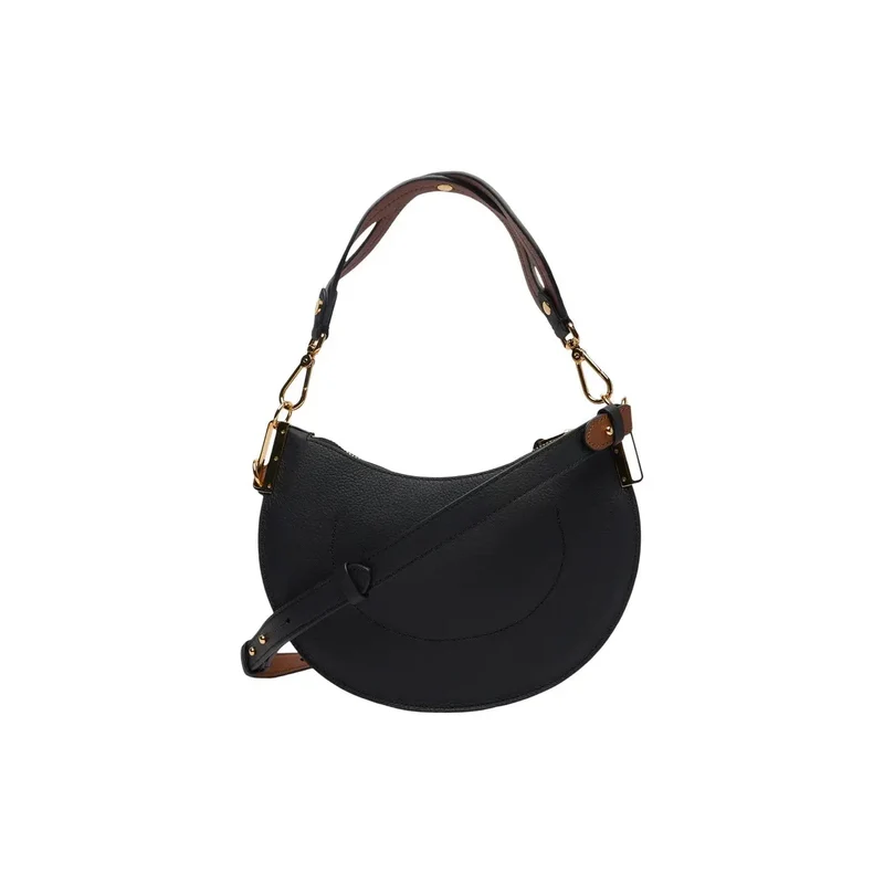 Coccinelle Damen-Ledertasche, grau, mit Reißverschlusstaschen, 24 x 16 x 5 cm