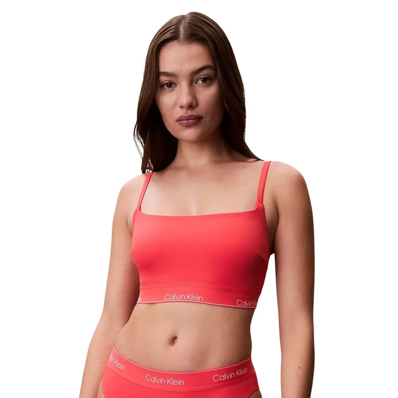 Calvin Klein Jeans Orangefarbenes Bralette-Strandaccessoire für Damen