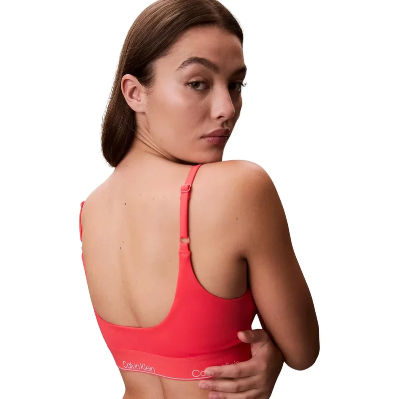 Calvin Klein Jeans Orangefarbenes Bralette-Strandaccessoire für Damen