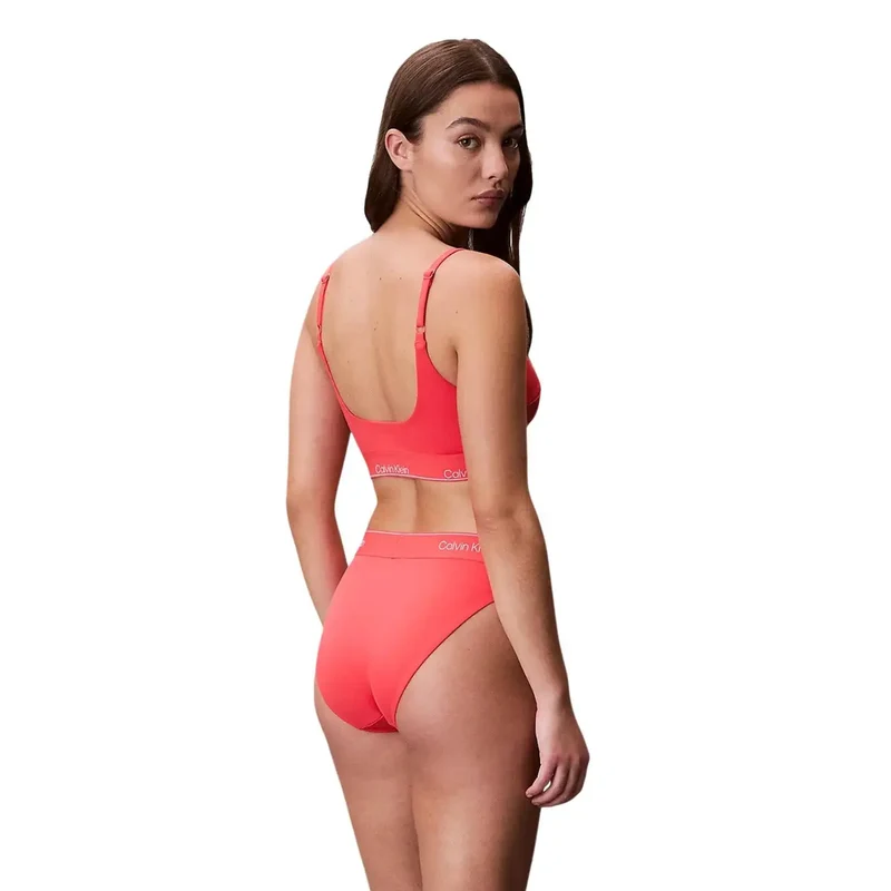 Calvin Klein Jeans Orangefarbenes Bralette-Strandaccessoire für Damen