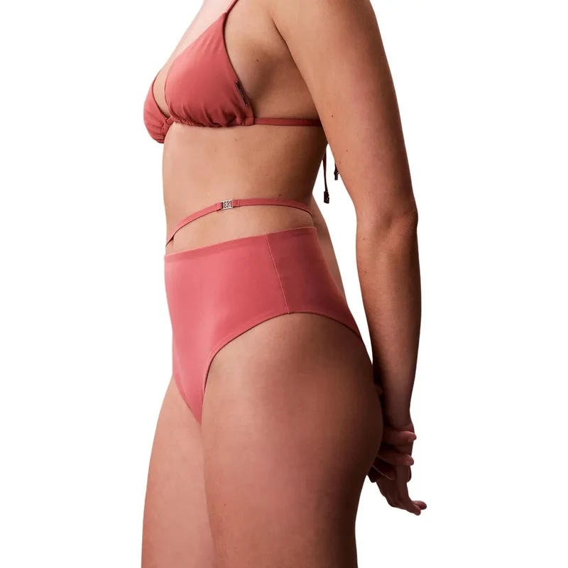 Calvin Klein Damen-Strandbekleidung, rosa Nylon-Bikinihose