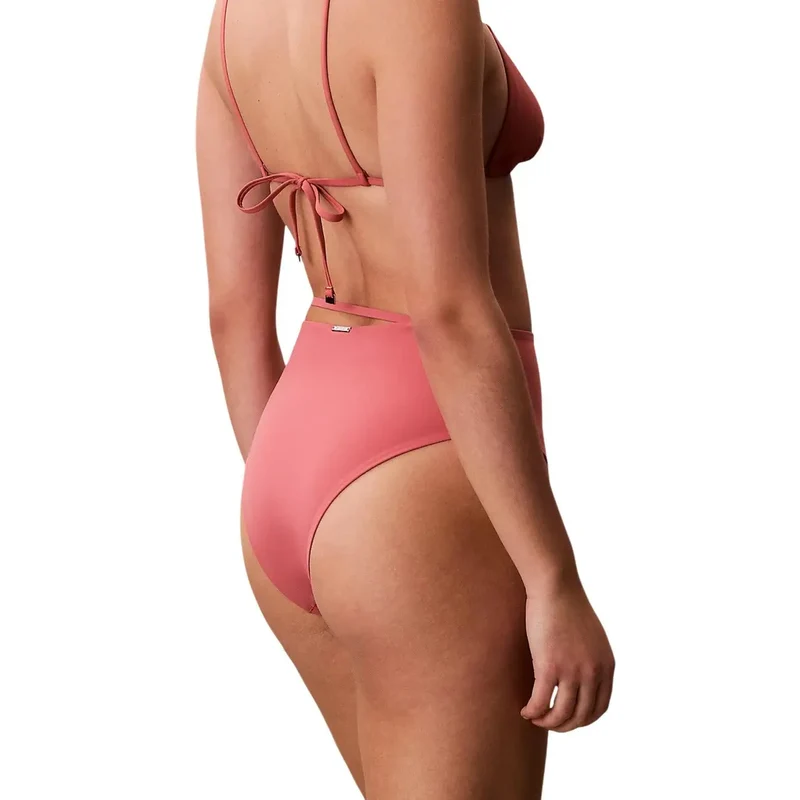 Calvin Klein Damen-Strandbekleidung, rosa Nylon-Bikinihose