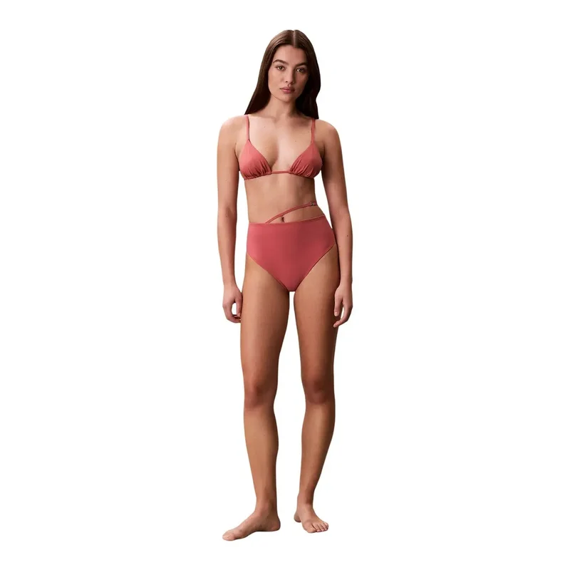 Calvin Klein Damen-Strandbekleidung, rosa Nylon-Bikinihose