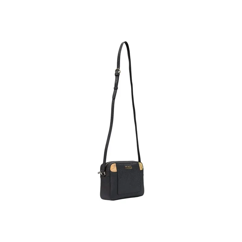 Alviero Martini Damen-Schultertasche aus PVC, Schwarz, B 21 cm