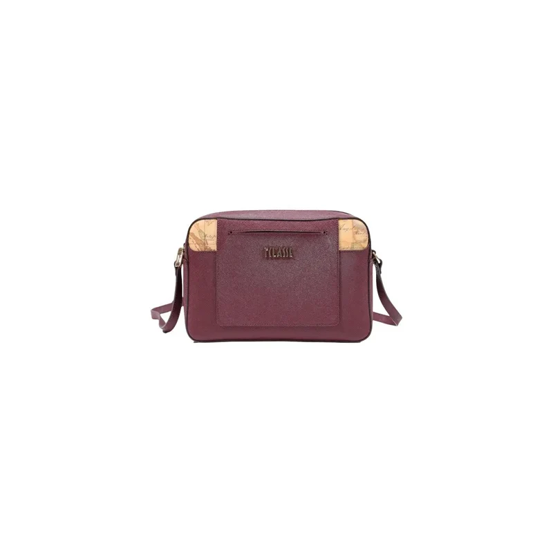 Alviero Martini Damen-Schultertasche Bordeaux 27 cm