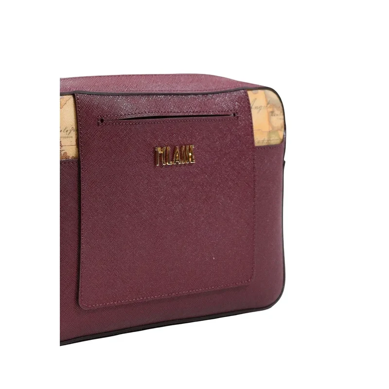 Alviero Martini Damen-Schultertasche Bordeaux 27 cm