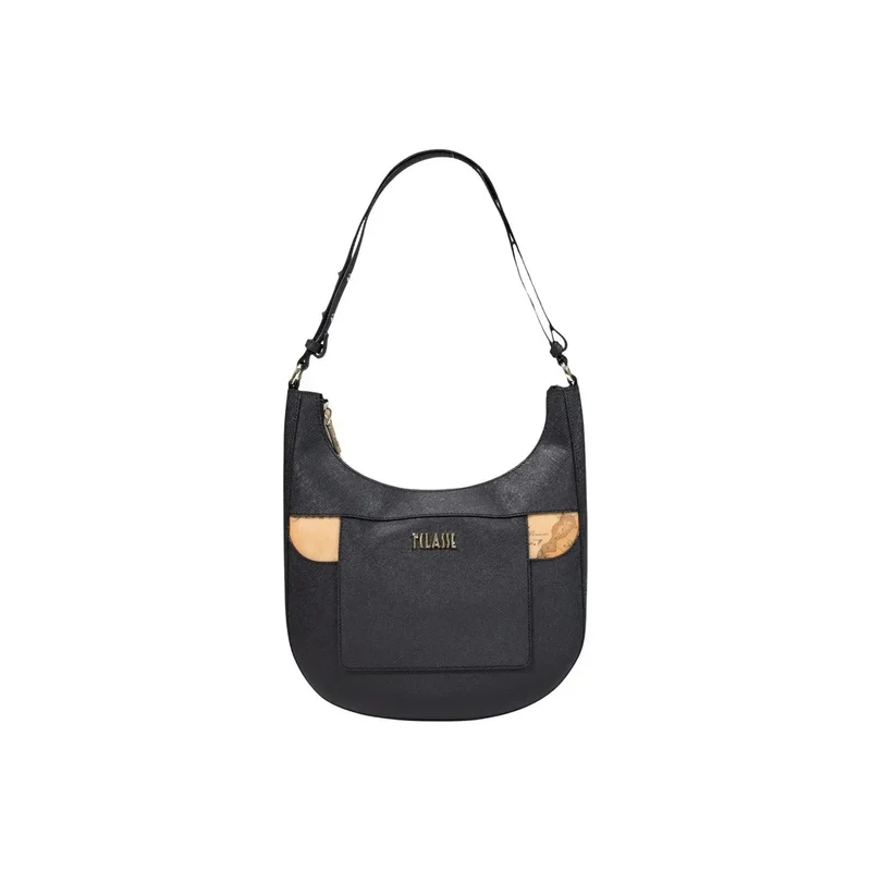 Alviero Martini Prima Classe Damen Umhängetasche, Schwarz, B26 cm