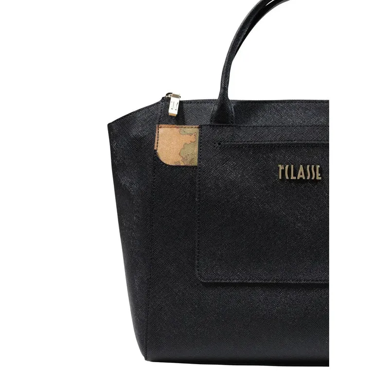 Alviero Martini Damenhandtasche, Schwarz, PVC, B 39 cm