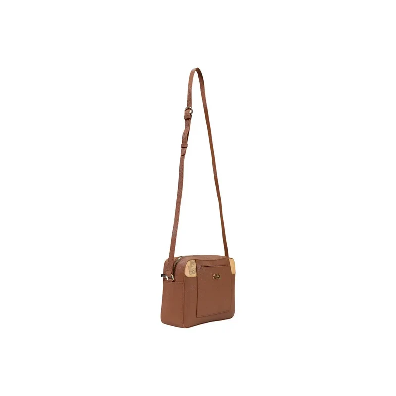 Alviero Martini Damen-Schultertasche, braunes Polyurethan, B 27 cm