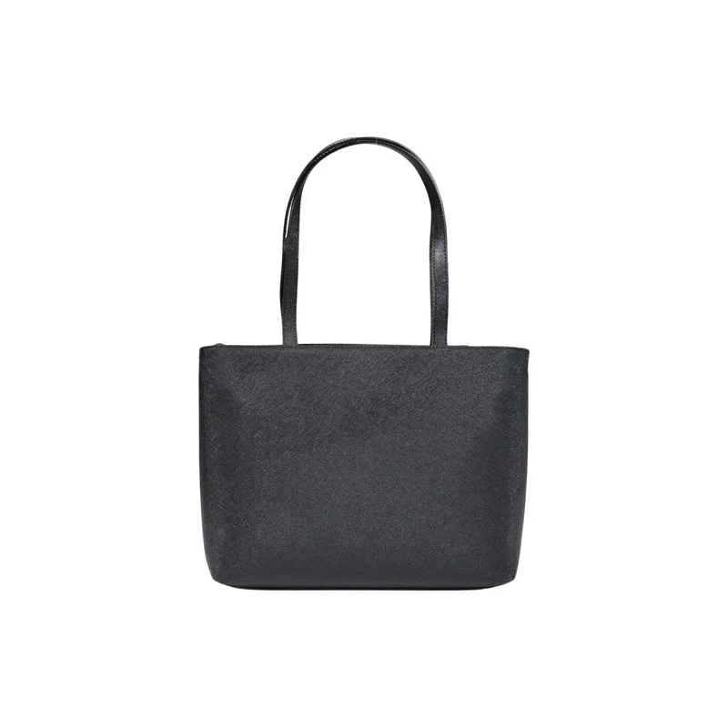 Alviero Martini Prima Classe Damen Handtasche Schwarz PVC 29cm