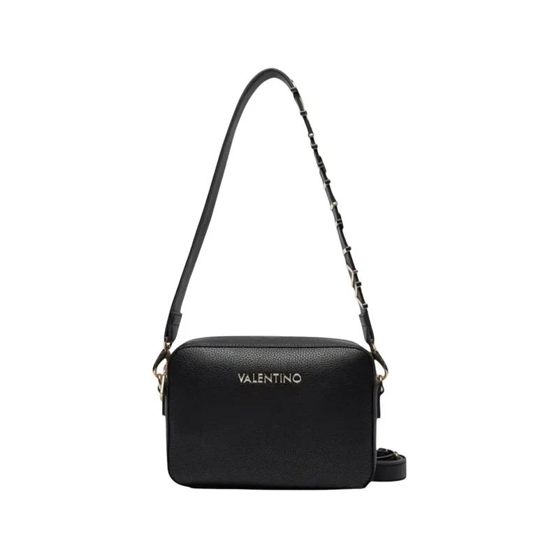 Valentino Damenhandtasche, schwarz, Polyurethan, 23 cm breit