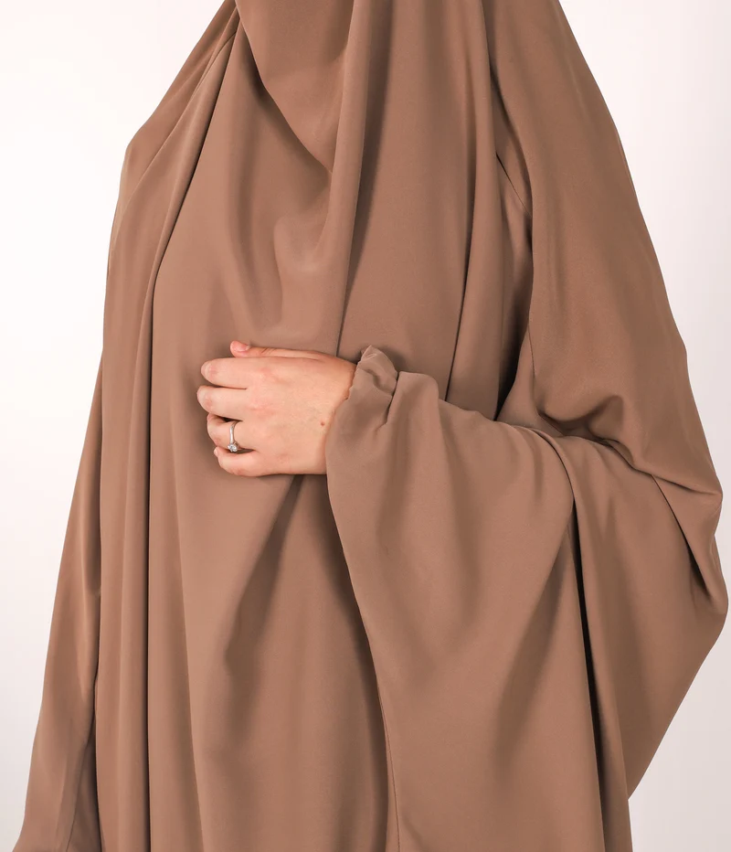 Anisah 2-teiliges Farasha-Set – Taupe