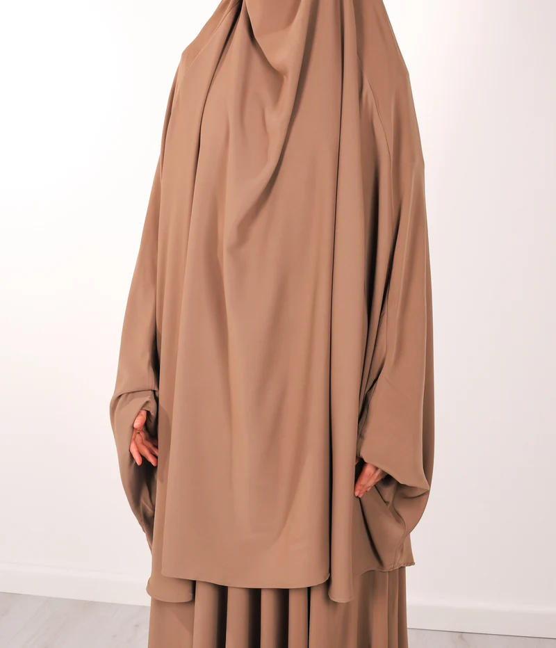Anisah 2-teiliges Farasha-Set – Taupe