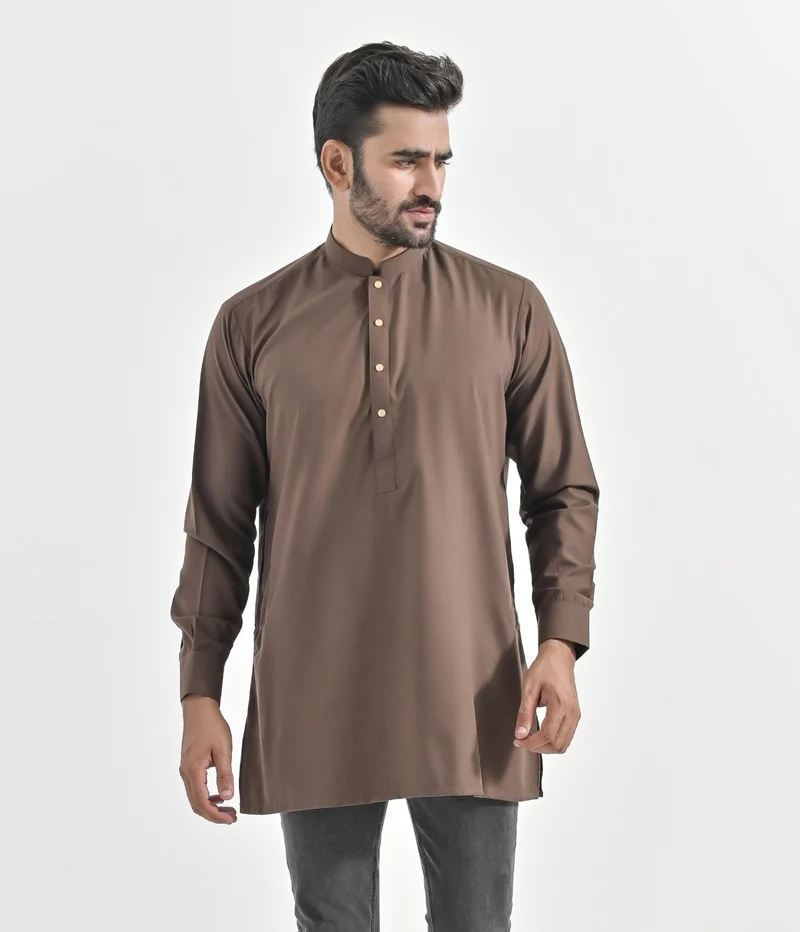 Malaysisches Kurti Chino - Desert Taupe