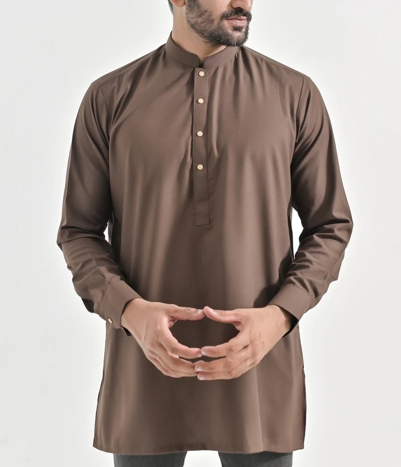 Malaysisches Kurti Chino - Desert Taupe