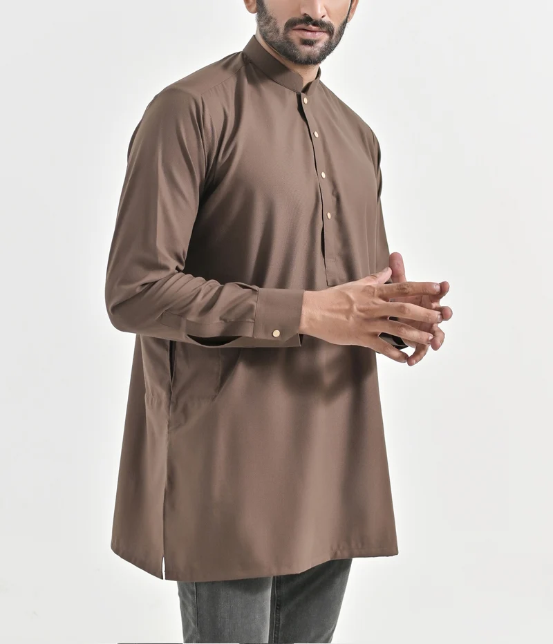 Malaysisches Kurti Chino - Desert Taupe
