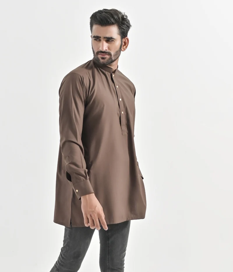 Malaysisches Kurti Chino - Desert Taupe