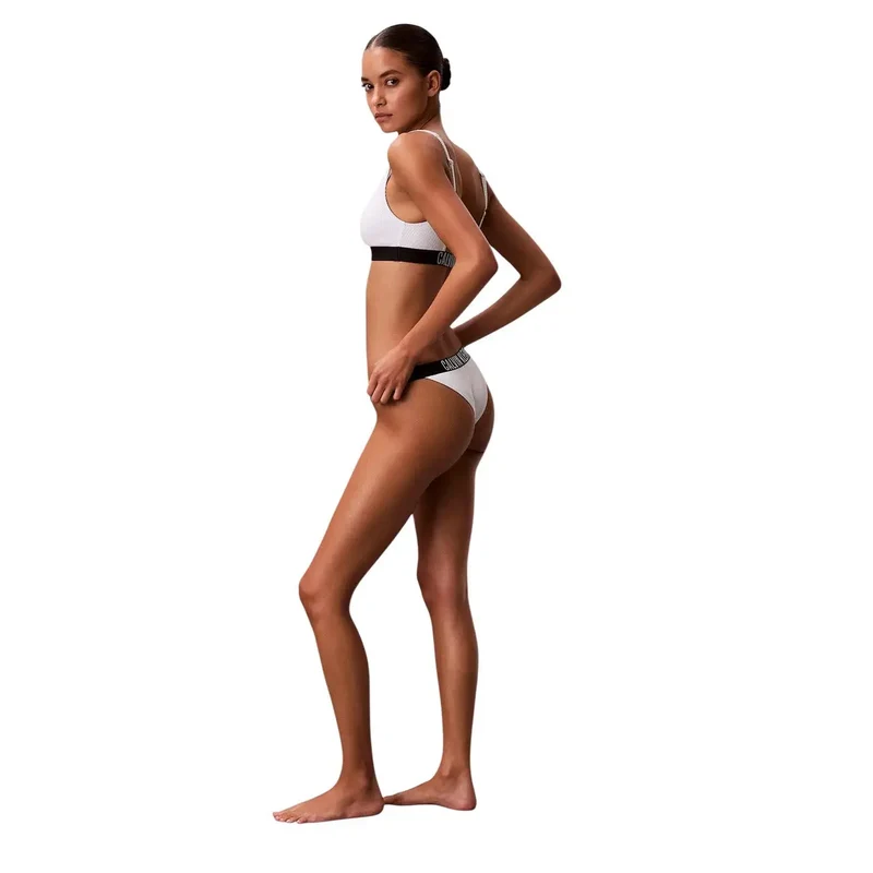 Calvin Klein Jeans Damen Weiße Nylon Brasilianische Strandmode