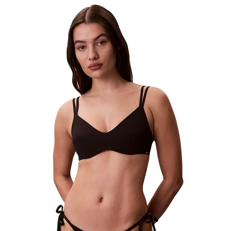 Calvin Klein Damen-Strand-Bralette Hellblau