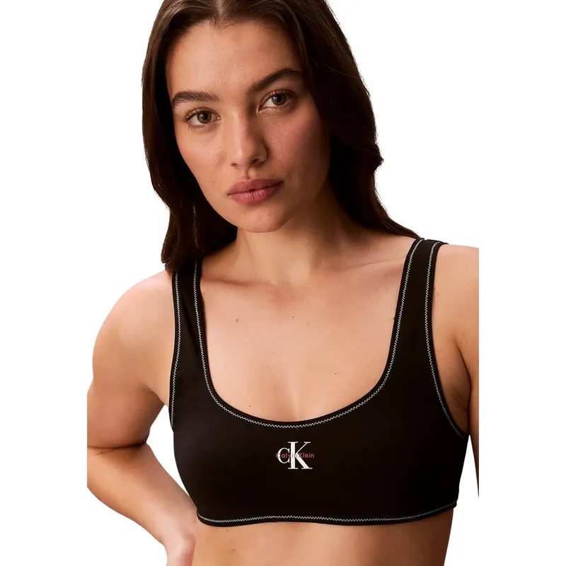 Calvin Klein Damen-Strand-Bralette Hellblau