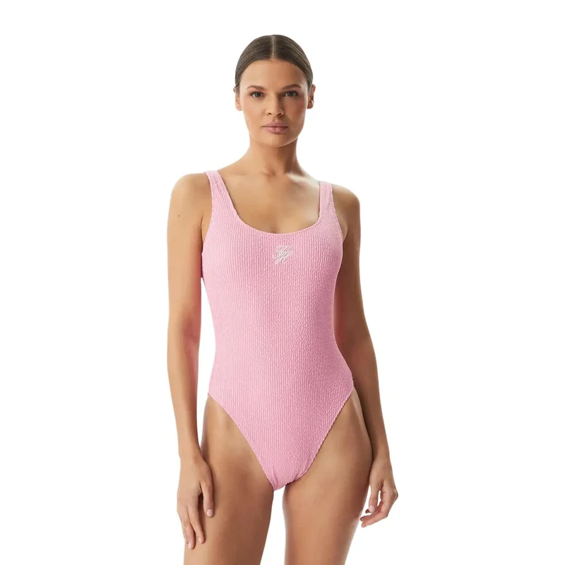 Tommy Hilfiger Damen-Strandmode in Rosa mit tiefem Rückenausschnitt